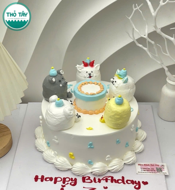 Bánh kem mẫu bánh theo phong cách hàn 