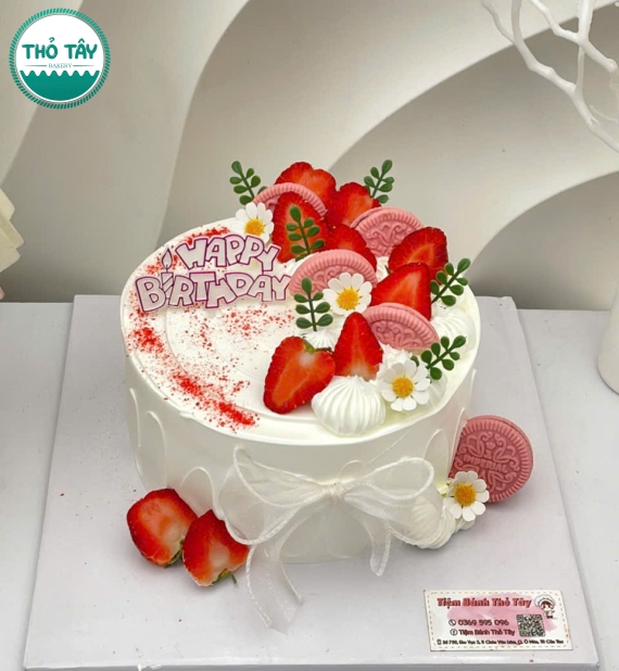 Bánh Kem quả dâu tây mẫu bánh đẹp