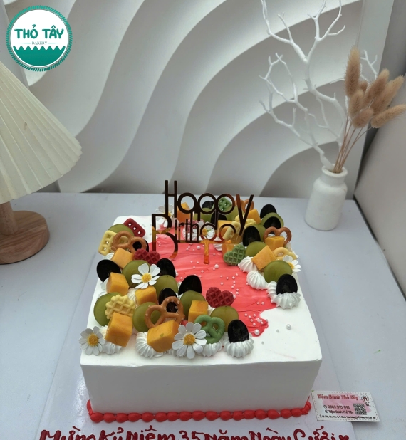 Bánh Kem trái cây tặng kỷ niệm ba mẹ