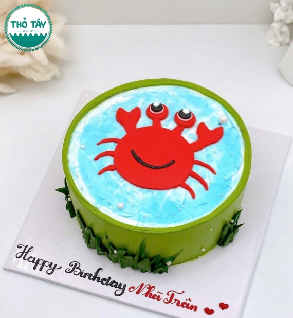 Bánh kem style Hàn Quốc vẻ hình chibi con cua