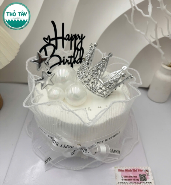 Bánh Kem tone trắng dành cho nữ hot tai Thỏ Tây