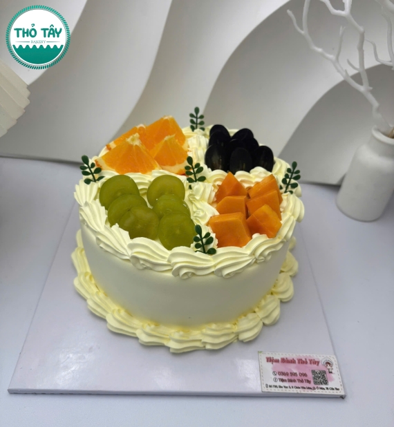 Mẫu bánh trái cây phô mai sữa tươi mix 4 vị trái cây