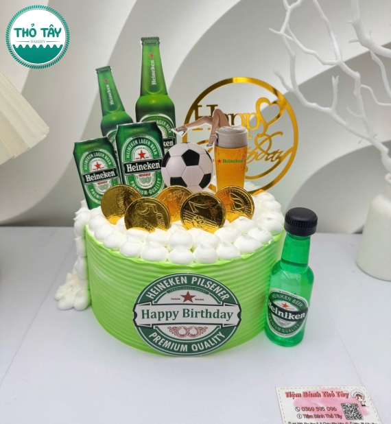 Bánh kem dành cho nam mix phụ kiện theo yêu cầu khách