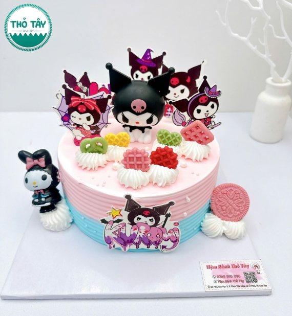 Bánh kem cho bé gái 9 tuổi yêu thích kô rô mi