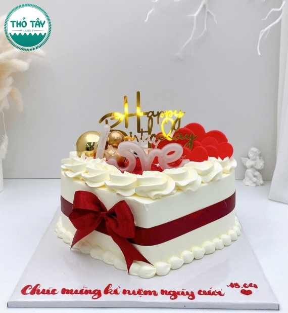 Mẫu bánh kem dành tặng kỉ niệm ngày cưới 
