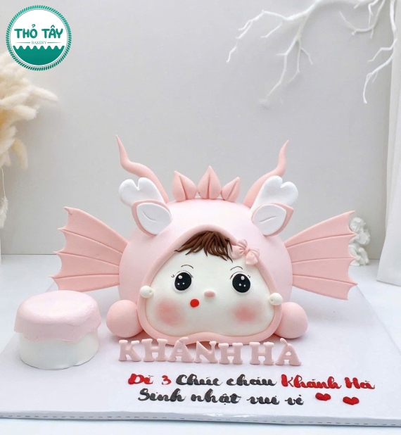 Bánh Kem dễ thương dành cho bé gái lên 10 tuổi 