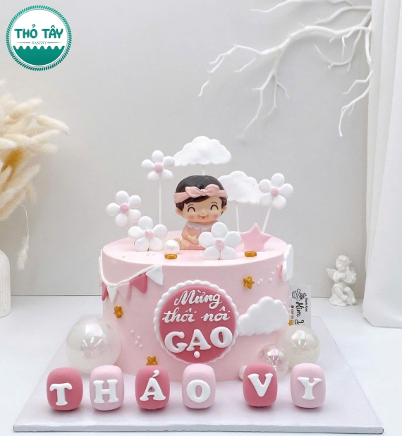 Bánh thôi nôi cho bé gái làm theo yêu cầu