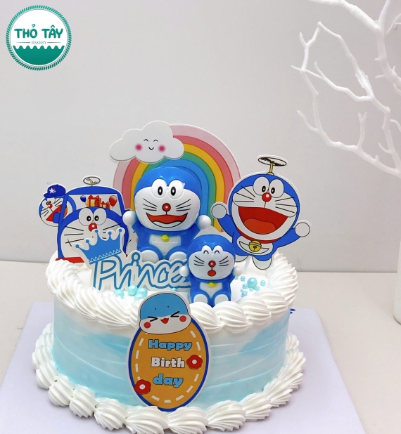 Bánh Kem Đô rê mon dành cho bé gái 