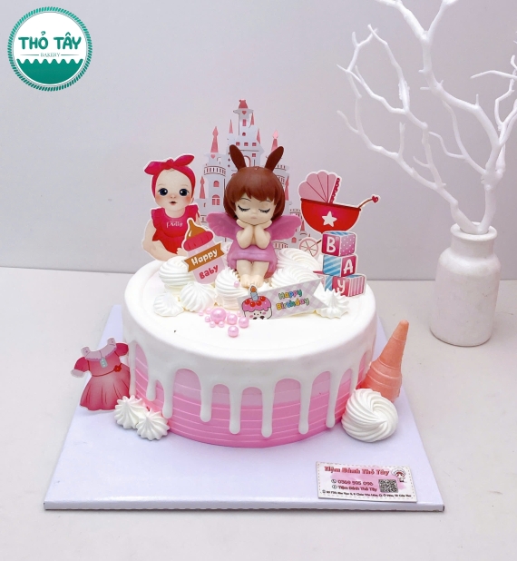 Bánh Kem dành cho bé gái công chúa xinh sắn 