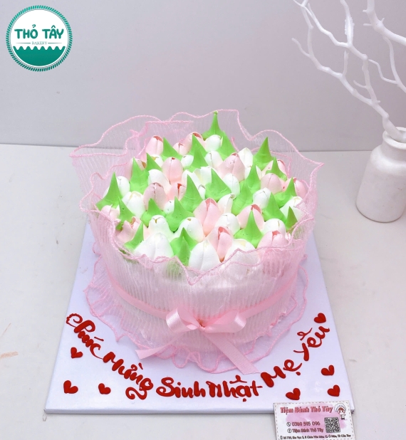 Bánh Kem Tone Hồng Hot Trend 2026 Long Thới hot