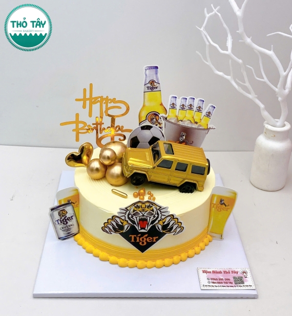 Bánh kem dành cho nam hot mix phụ kiện xe ô tô