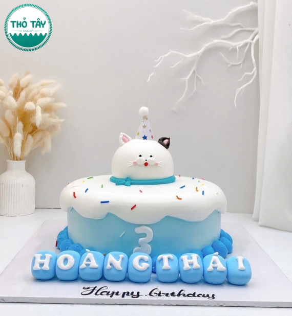 Bánh Kem Hàn Quốc tone xanh dương năm nay 