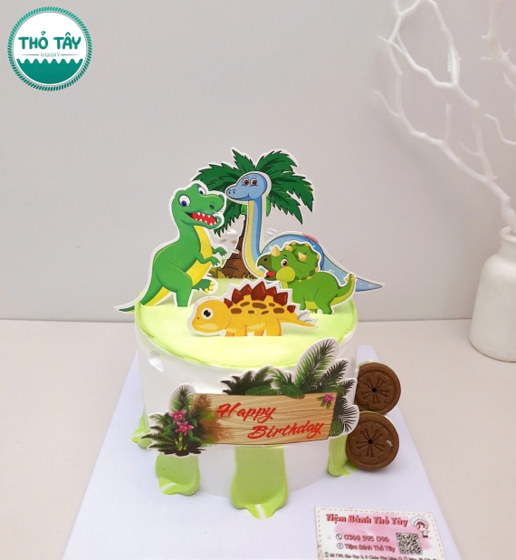 Bánh Kem Cho Bé Trai siêu hot năm nay lên 3 tuổi thích khủng long 