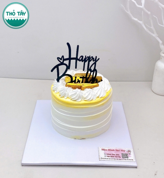 Bánh Kem tone vàng dành tặng nữ