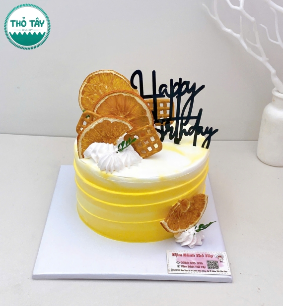 Bánh kem dành tặng nam tone vàng hot 