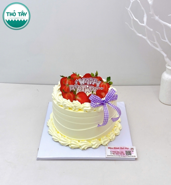 Bánh Kem Trái Cây phô mai sữa tươi mix dâu tươi hot 2026