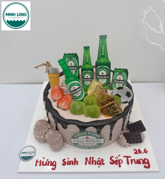 Bánh Kem trái cây tặng sếp nam hot 