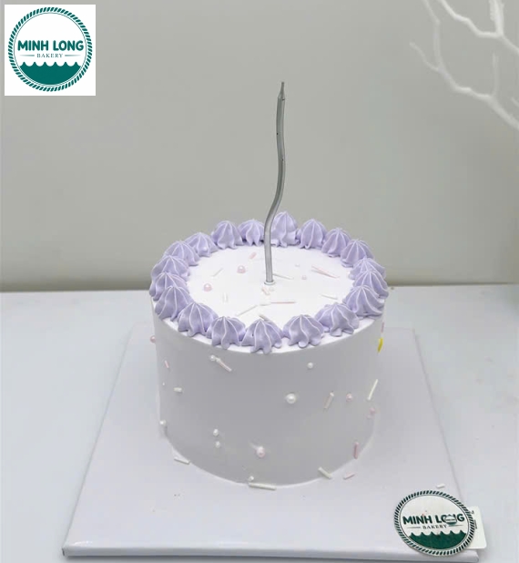 Bánh Kem Hàn Quốc tone tím pastel 