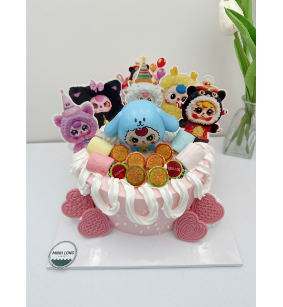 Bánh kem dành cho bé gái lên 9 tuổi làm theo yêu cầu 
