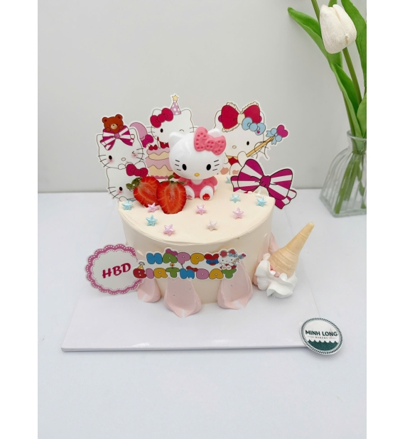 Bánh kem dành cho bé gái lên 8 tuổi làm theo yêu cầu 