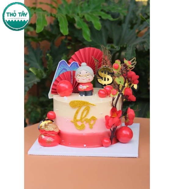 Bánh Kem Mừng Thọ Ông Bà Đẹp Sang Trọng
