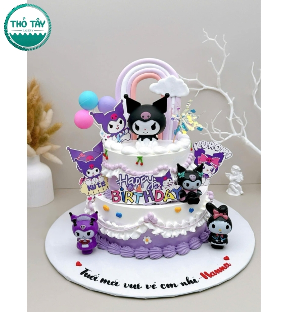Bánh fondant thôi nôi bé gái hình Koromi – Mẫu độc quyền tại Cần Thơ
