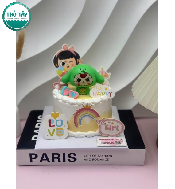 Bánh kem dành cho bé gái làm theo yêu cầu Tại Ô Môn 