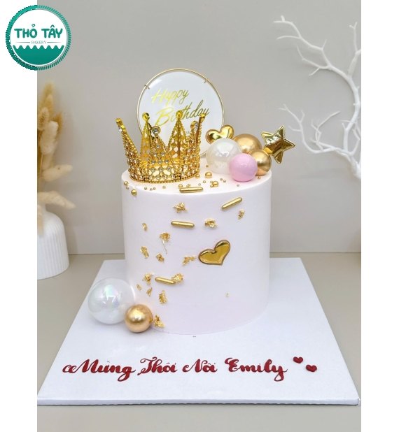 Bánh kem dành nữ trắng luxury