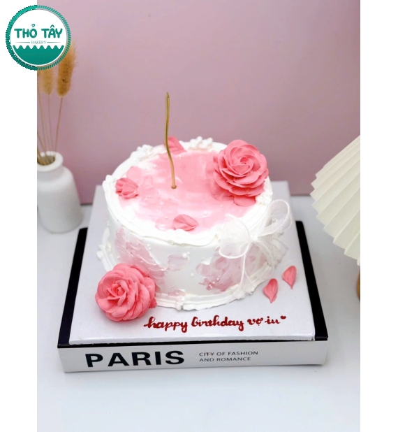 Bánh Kem Hoa Tặng vợ yêu 