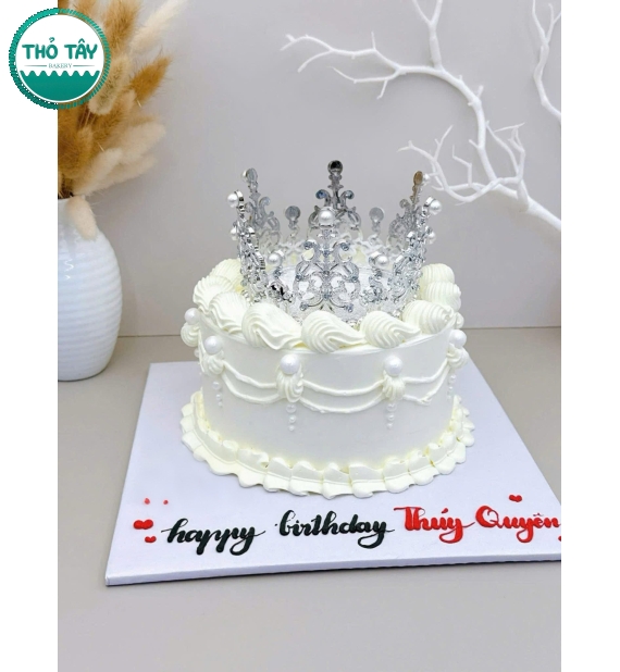 Bánh Kem thổi kim tuyến hot trend 2025