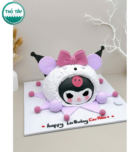 Bánh Kem Kô rô mi tạo hình cho bé gái