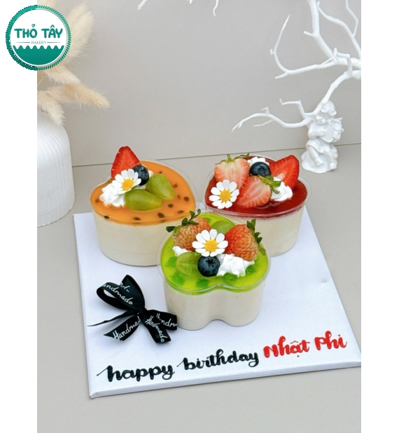 Sét bánh panna cotta 3 ly