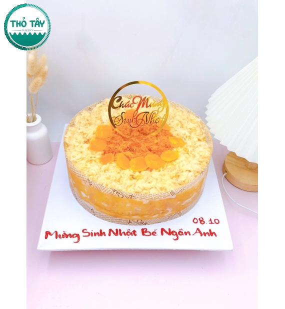 Bánh bông lan trứng muối tặng em gái