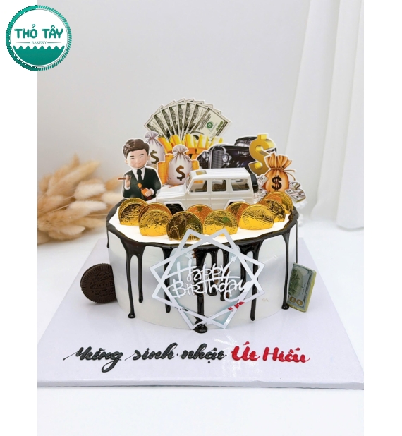 Bánh kem dành cho nam tặng sếp,bánh kem thỏ tây