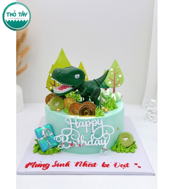 Bánh kem khủng long dành cho bé trai