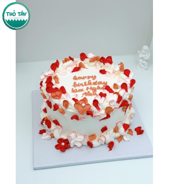 Bánh Kem dành cho nữ trang trí hoa xinh