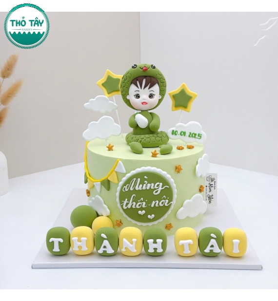 Bánh thôi nôi dành cho bé trai tuổi rắn hot 2026