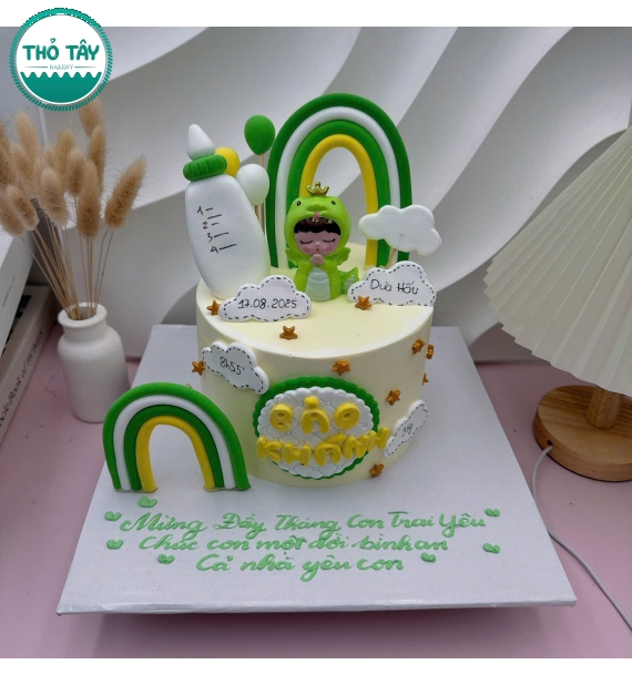 Bánh Kem mừng đầy tháng cho bé trai