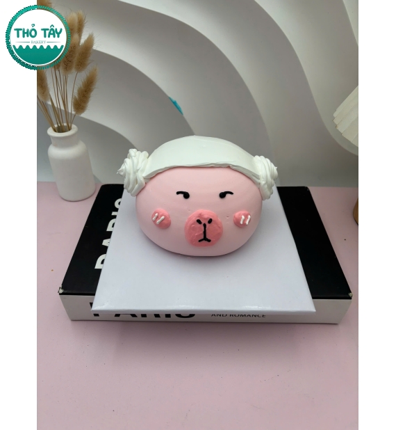 Bánh Kem tạo hình heo hồng cho bé gái-bánh kem cần thơ