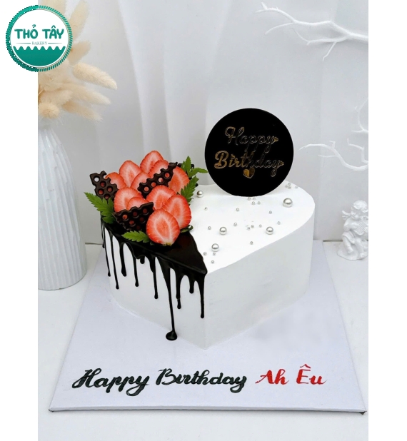 Mẫu bánh sinh nhật trái tim tặng anh yêu-hot 2025 tại cần thơ