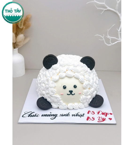 Bánh kem hàn quốc chú cừu xinh xắn