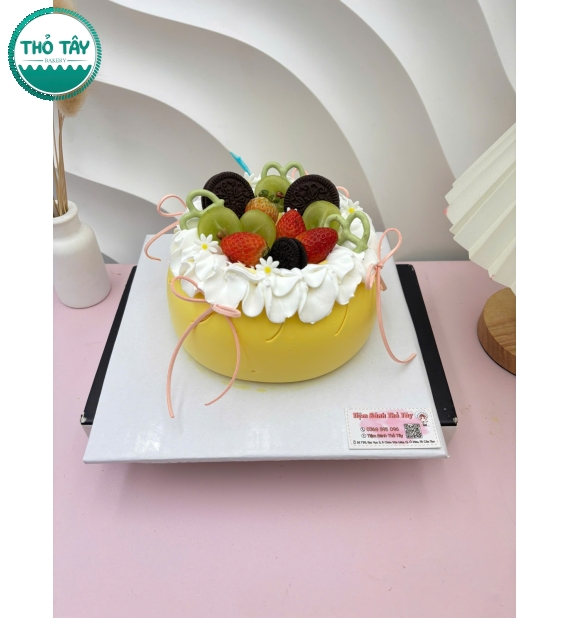 Bánh Kem túi tiền tone trái cây -tại bánh kem ngon tại ô môn