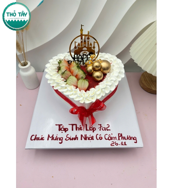 Bánh Kem trái tim dành cho nữ-bánh kem thỏ tây
