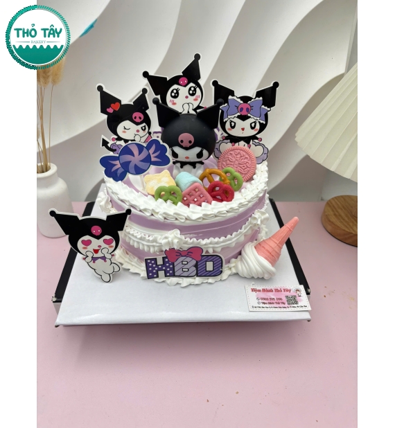 Bánh kem dành cho sinh nhật bé gái kô rô mi