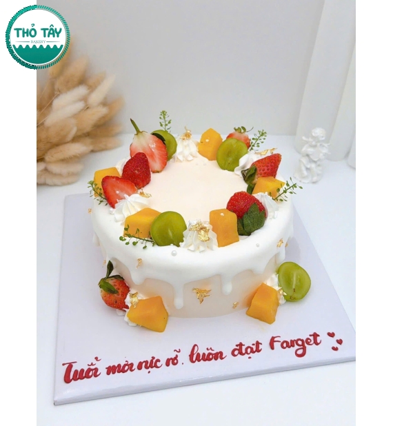 Bánh Kem trái cây trang trí đơn giản hot 2025-ô môn cần thơ