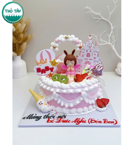 Bánh kem tạo hình công chúa dành cho bé gái