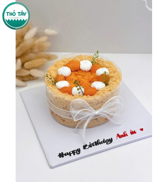 Bánh bông lan trứng muối tặng nữ-mẫu đơn giản hot 2025