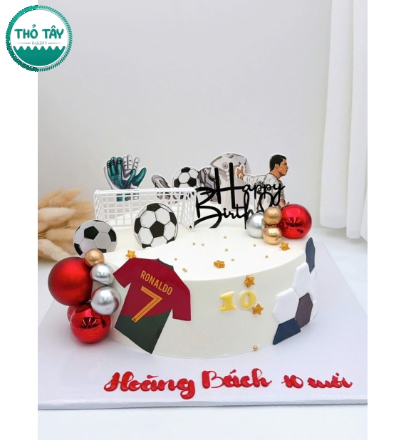 Bánh kem dành cho bé trai bóng đá -bánh kem cần thơ