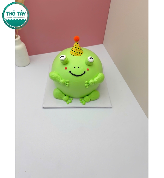 Bánh kem style Hàn tạo hình chú ếch