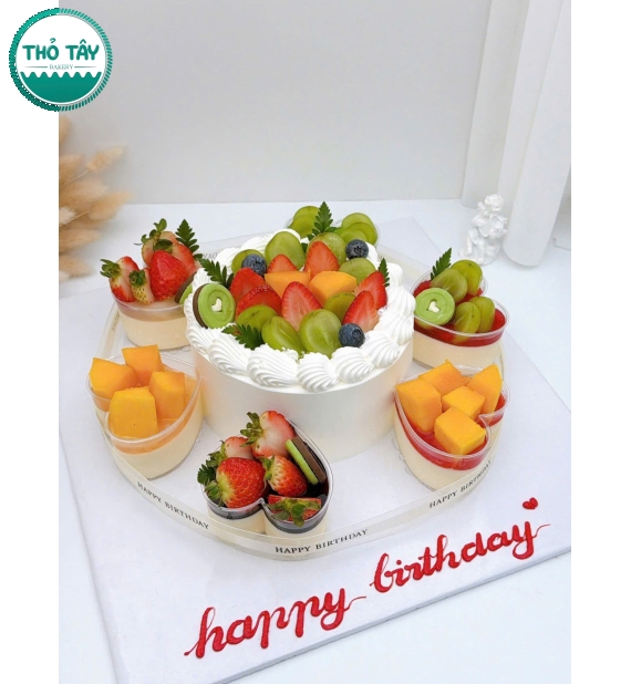 Bánh Kem trái cây mix panacotta